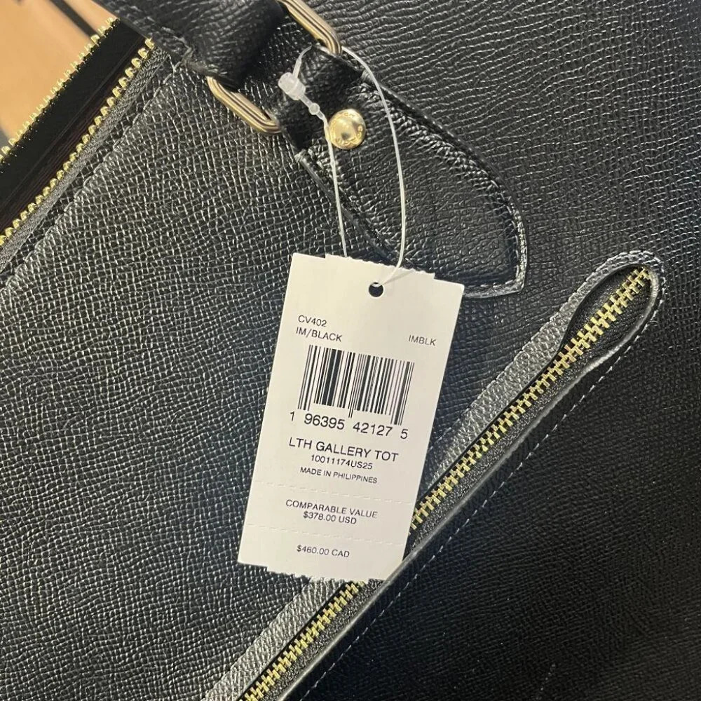 COACH GALLERY TOTE BAG CV402 IMBLK - Picture 13 of 14